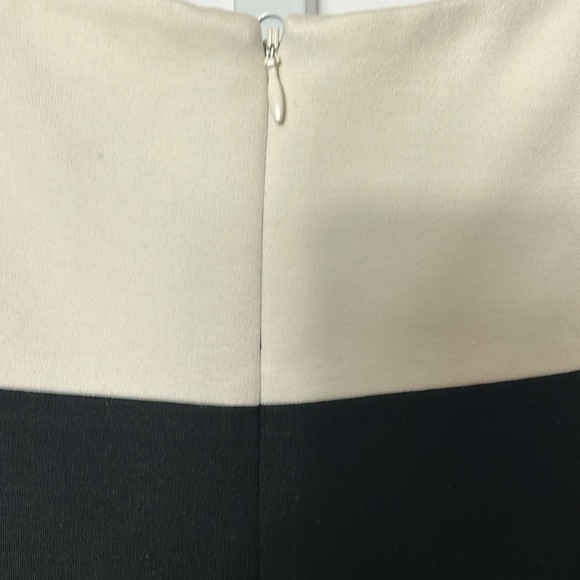 Lauren Ralph Lauren Women’s 14 Sleeveless Black Cream Mid Length Straight Dress - Picture 6 of 10